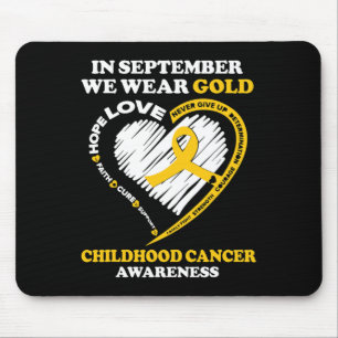 Childhood Cancer Awareness  In September We Wear G Mouse Mat