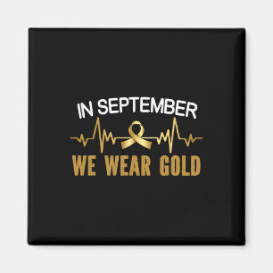 childhood cancer awareness in september we wear go magnet
