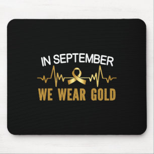 childhood cancer awareness in september we wear go mouse mat