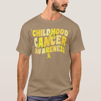 Childhood Cancer Awareness Kids Hummingbird Sunflo T-Shirt