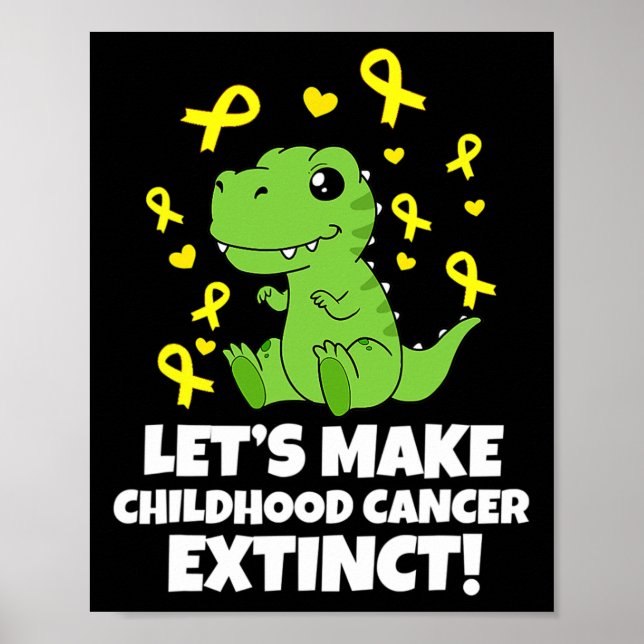 Childhood Cancer Awareness Let Make Childhood Canc Poster (Front)
