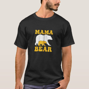 Childhood Cancer Awareness Mama Bear Zip Hoodie T-Shirt