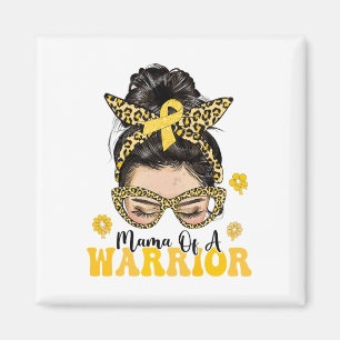 Childhood Cancer Awareness Mama Of A Warrior Messy Magnet