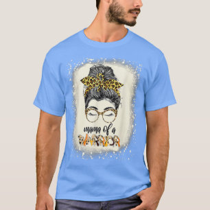 Childhood Cancer Awareness Mama Of A Warrior Messy T-Shirt