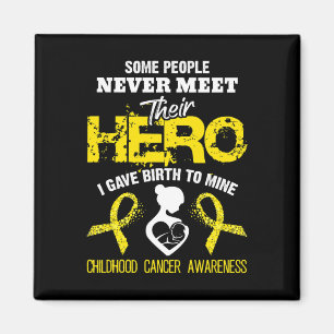 Childhood Cancer Awareness Meet My Hero 1  Magnet