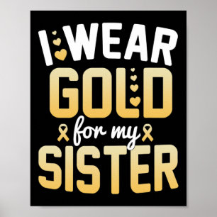 Childhood Cancer Awareness Month I Wear Gold For M Poster