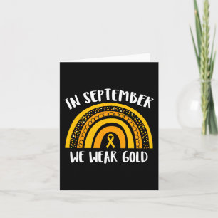 Childhood Cancer Awareness Month In September We Card