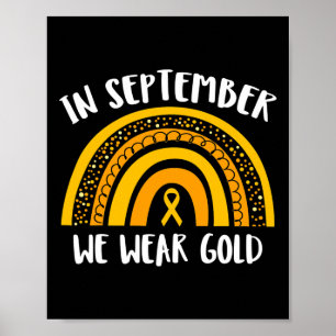 Childhood Cancer Awareness Month  In September We  Poster