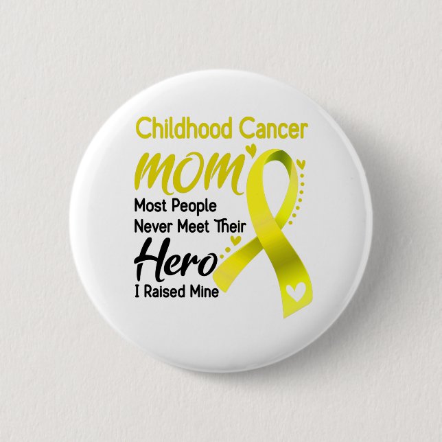 Childhood Cancer Awareness Month Ribbon Gifts 6 Cm Round Badge (Front)