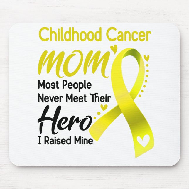 Childhood Cancer Awareness Month Ribbon Gifts Mouse Mat (Front)