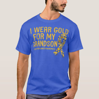 Childhood Cancer Awareness Month Ribbon Grandson G T-Shirt