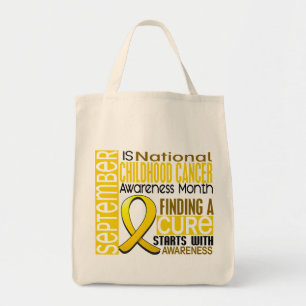 Childhood Cancer Awareness Month Ribbon I2 1.5 Tote Bag