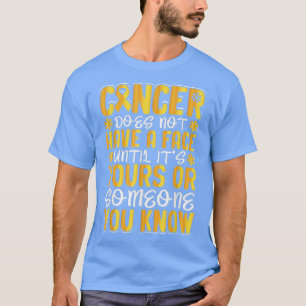 Childhood Cancer Awareness Motivation Yellow Ribbo T-Shirt