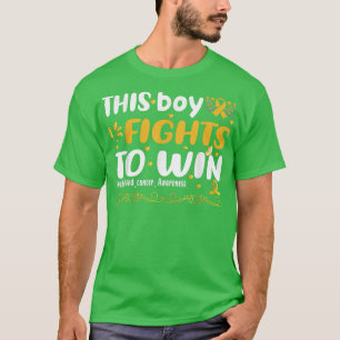 Childhood Cancer Awareness Motivational Saying Yel T-Shirt