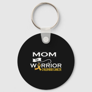 Childhood Cancer Awareness Mum Of A Warrior 2 Key Ring