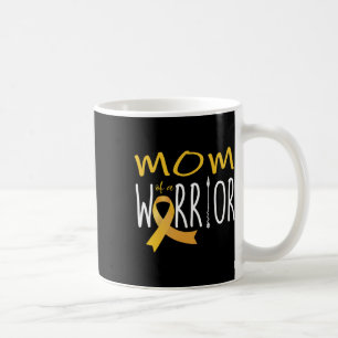 Childhood cancer awareness mum of a warrior  coffee mug