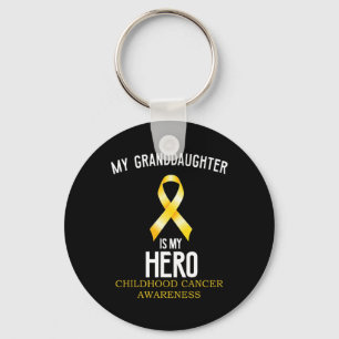 Childhood cancer awareness My granddaughter is my Key Ring