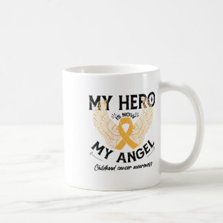 Childhood Cancer Awareness My Hero Is Now My Angel Coffee Mug