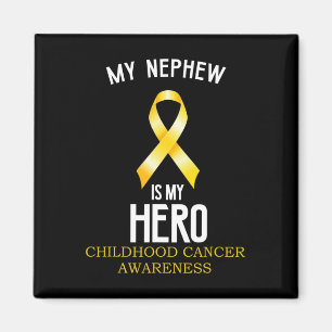 Childhood cancer awareness My Nephew is my hero au Magnet
