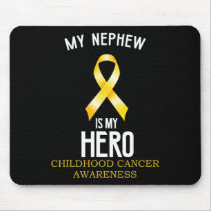 Childhood cancer awareness My Nephew is my hero au Mouse Mat