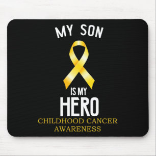 Childhood cancer awareness My Son is my hero  Mouse Mat
