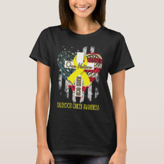 childhood cancer awareness one nation under god T-Shirt