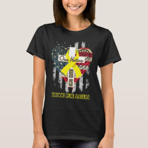 childhood cancer awareness one nation under god T-Shirt