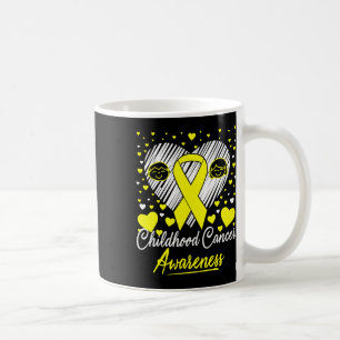 Childhood Cancer Awareness Parents Heart Ribbon Gi Coffee Mug