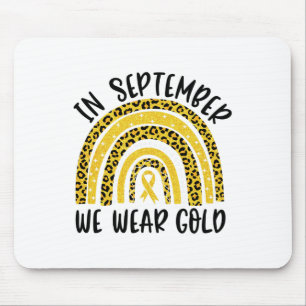 Childhood Cancer Awareness Rainbow In September We Mouse Mat