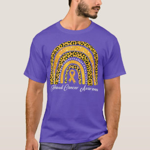 Childhood Cancer Awareness Rainbow Leopard T-Shirt