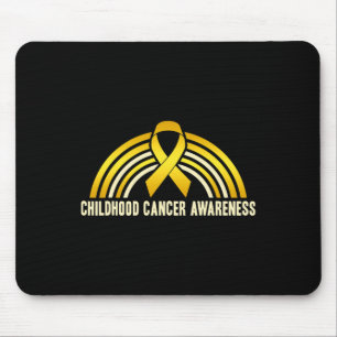 Childhood Cancer Awareness Rainbow Mouse Mat