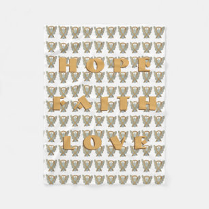 Childhood Cancer Awareness Ribbon Angel Blankets