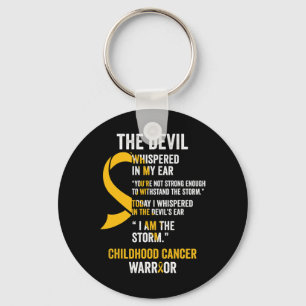 Childhood Cancer Awareness Ribbon s1 Key Ring
