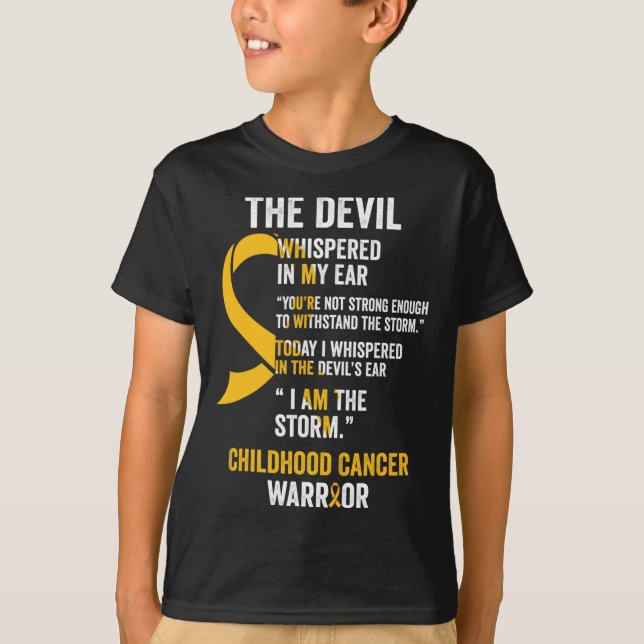 Childhood Cancer Awareness Ribbon s1 T-Shirt (Front)