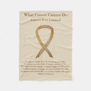 Childhood Cancer Awareness Ribbon Soft Blankets