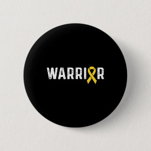 Childhood Cancer Awareness Ribbon Warrior 6 Cm Round Badge