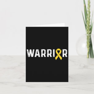 Childhood Cancer Awareness Ribbon Warrior  Card