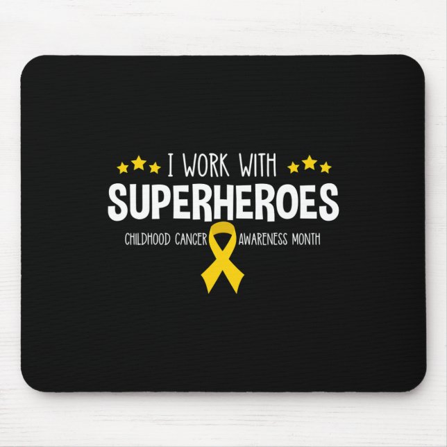 Childhood Cancer Awareness  RN Nurse Paediatrics O Mouse Mat (Front)
