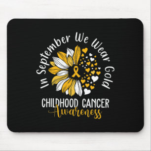 Childhood Cancer Awareness s In September We Wear  Mouse Mat