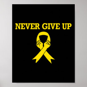 Childhood Cancer Awareness Shirt For Men Women Kid Poster