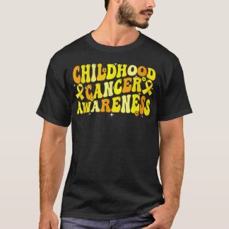 Childhood Cancer Awareness Shirt Vintage Groovy Go