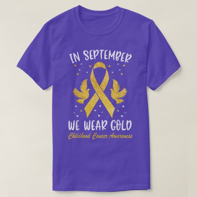 Childhood Cancer Awareness ShirtIn September We We T-Shirt (Design Front)