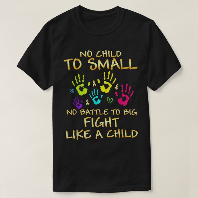 Childhood Cancer Awareness Shirts Fight Like A Chi (Design Front)