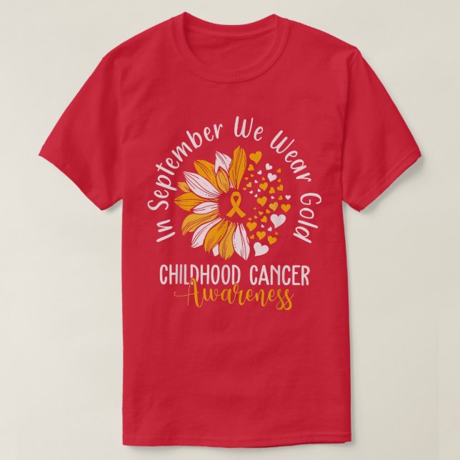 Childhood Cancer Awareness Shirts In September We  (Design Front)