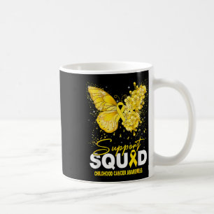 Childhood Cancer Awareness Support Squad Butterfly Coffee Mug