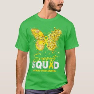 Childhood Cancer Awareness Support Squad Butterfly T-Shirt