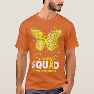 Childhood Cancer Awareness Support Squad Butterfly T-Shirt