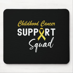 Childhood Cancer Awareness Support Squad Golden Ri Mouse Mat