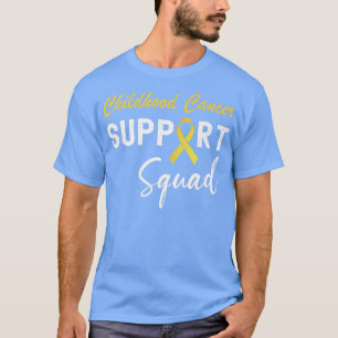 Childhood Cancer Awareness Support Squad Golden Ri T-Shirt