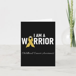 Childhood Cancer Awareness Survivor Ribbon Men Wom Card